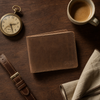 Borgo Italian Full-Grain Bifold Wallet hero shot