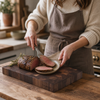 Daily use with the Cooperage End-Grain Walnut Cutting Board