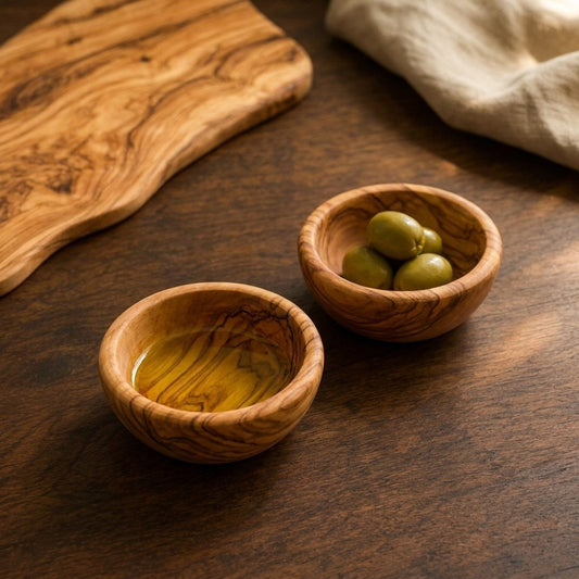 Olive Wood Dip Bowls, Set of 2 — Checkout Exclusive