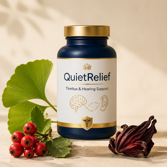 QuietRelief™ Tinnitus & Hearing Support — 60 Vegan Capsules