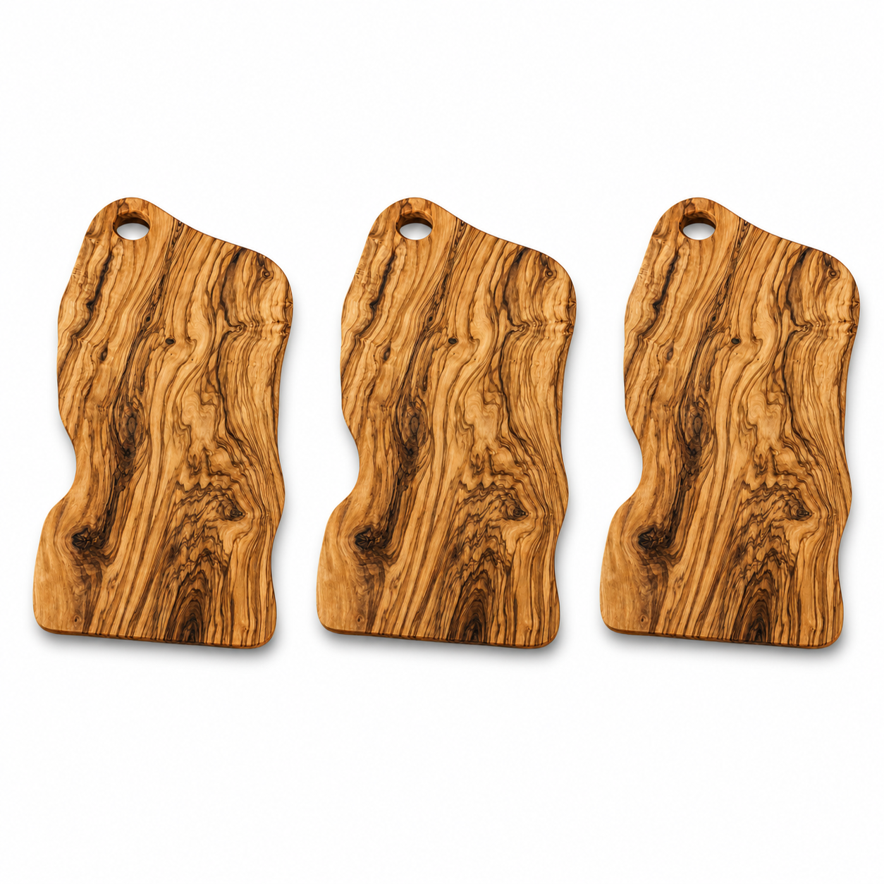 Alba Olive Wood Serving Board with Care Oil (11