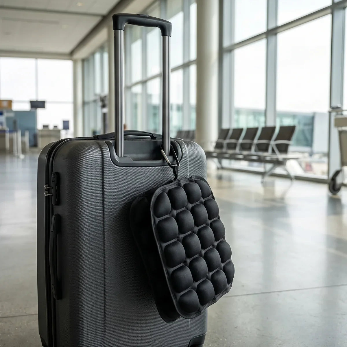 Clips to a carry-on handle