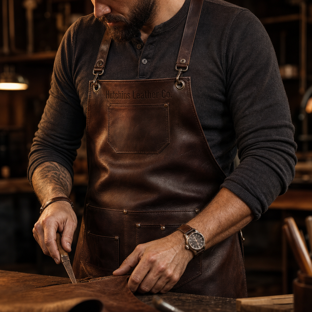 Tablier en cuir Hutchins & Co.