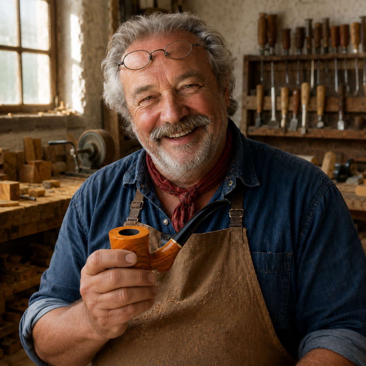 Lacroix Hand-Carved Briar Pipe