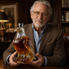 Holding the Brennan Eagle decanter with both hands