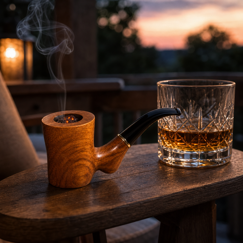 Lacroix Hand-Carved Briar Pipe