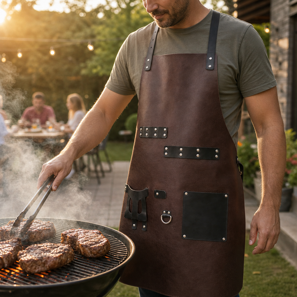 Emberhide Leather BBQ Apron