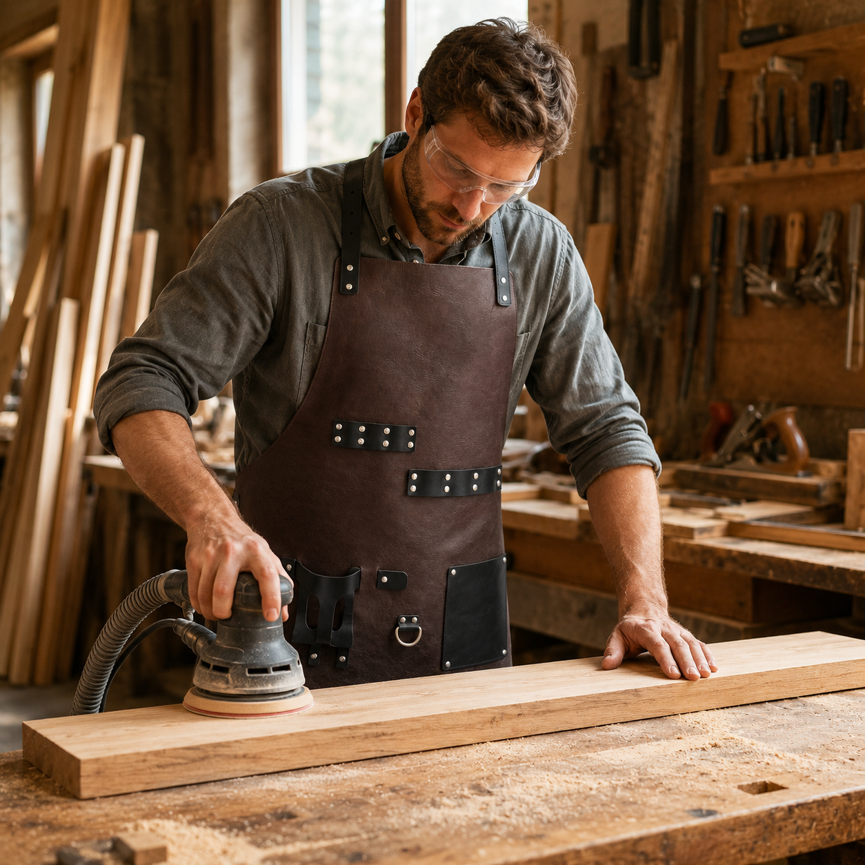 Emberhide Leather BBQ Apron